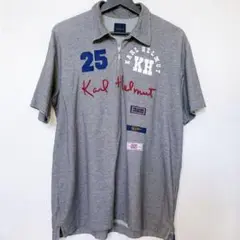 Karl Helmut グレー ハーフジップポロシャツ