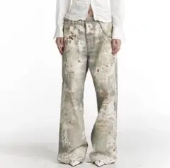DND4DES × Faychuiデジタルプリントデニム アクネ パンツ