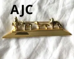 ビンテージ AJC　消火栓　ゴールド　ブローチ　犬モチーフ