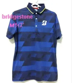 BRIDGESTONE ゴルフ シャツ M ネイビー