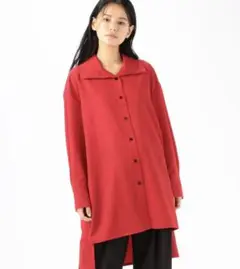 CABaN ウールツイル ハイネックロングシャツ renyaさん着用