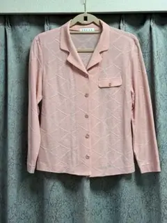 ROGICA 長袖 ポロシャツ ピンク ラメ ストレッチあり 伸縮性