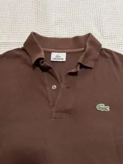 LACOSTE 希少なブラウン ポロシャツ サイズ2 日本製