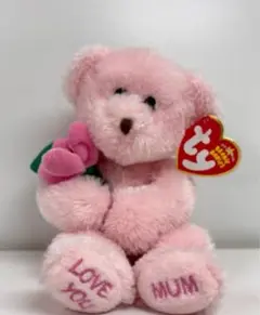 Ty ピンクのクマ LOVE YOU MUM