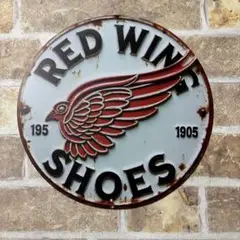 訳あり　red wing レッドウイングブリキ看板 アメリカン雑貨 世田谷ベース