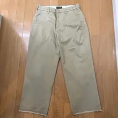 LEVI'S STA-PREST チノパン ベージュ　裾切りっぱなし