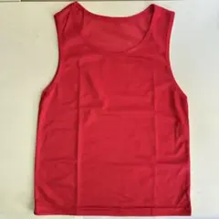 ビブス メッシュ 子ども キッズ ゼッケン 男女兼用 レッド バスケ サッカー