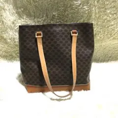 CELINE トートバッグ マカダム トリオンフ ゴールド金具 CE00/13