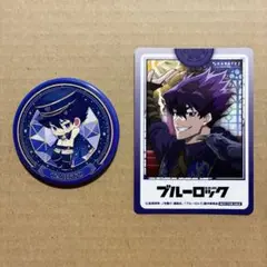 ブルーロック★ホロスコープ 缶バッジ＋カラオケの鉄人 フォトカード set★烏