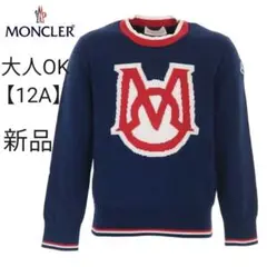 新品モンクレール ロゴニットセーター12A monclerメンズXSレディースS