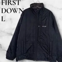 FIRSTDOWN L ダウンジャケットブラック キルティングジャケット