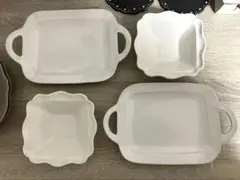 よしざわ窯　ホワイト　皿4点セット