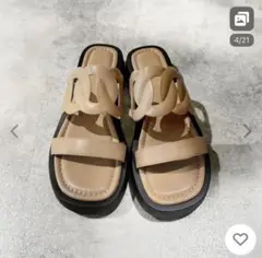 美品！！卑弥呼＊カットワークサンダルLL 25〜25.5