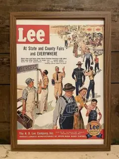 A4ポスター フレーム付 ヴィンテージ Lee③