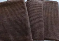 木綿・刺子風黒檀の実染生地・深い茶色の生地・合わせて2.6m・チェンマイ・格安品