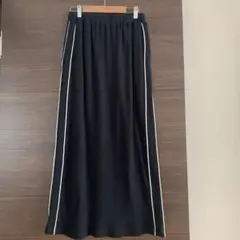レプシィム　パイピングラインナロースカート　ブラック