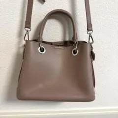 ブラウン 2WAY ショルダーバッグ