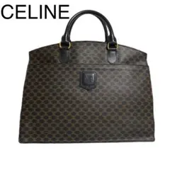 CELINE セリーヌ ハンドバッグ 黒マカダム トリオンフ トートバッグ