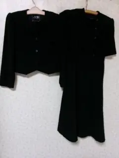 98286　東京ソワール　礼服　ワンピース・ジャケット　黒　９