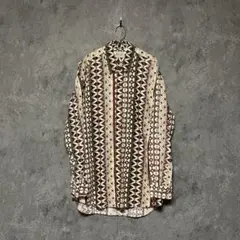 柄シャツ ヨーロッパ古着 90s FREE