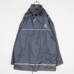 Y6446*最高級☆courregesクレージュ☆裏起毛☆コート☆紺ネイビーL