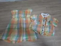 アプレ　姉弟リンクコーデ110cm 90cm
