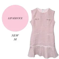 【リップサービス】LIPSERVICE♡新品♡ノースリーブワンピース♡М♡ピンク