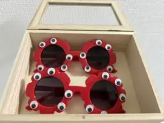 赤い目付きサングラス 2個セット