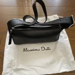 Massimo Dutti マッシモドゥッティ　プレーンミニレザーバッグ