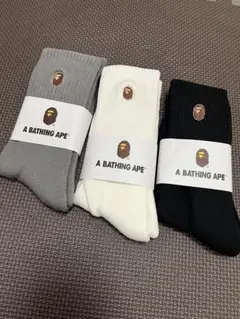 A bathing ape アベイシングエイプ ソックス三足セット