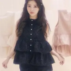 fiolily キラキラトップス black