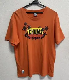 CHUMS Tシャツ Mサイズ　オレンジ　チャムス