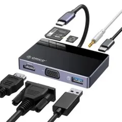 【 7つのポート大集結 】 ハブ USB HDMI 変換アダプター デート転送