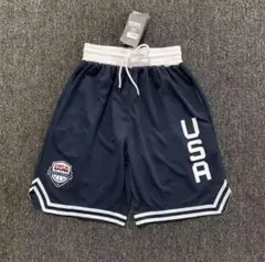 USAロゴ ネイビーバスケットボールパンツ XLサイズ