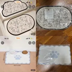 temu バスマット ペットフーディングマット マット