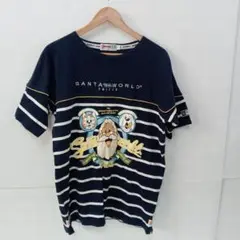 8.21◎S520P◎サンタワールド◎Tシャツ◎プリント柄◎XL