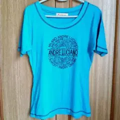 ANDRE LUCIANO アンドレルチアーノ ロゴ刺繍 半袖Tシャツ