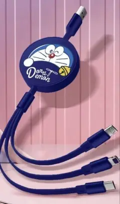 ドラえもん 巻き取り式充電ケーブル