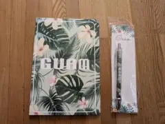 【お値下しました】グアム　ボタニカル柄ノートとペン