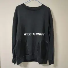 WILD THINGS ブラック トレーナー