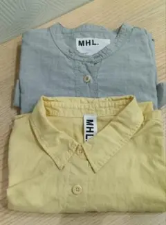 MHL. 半袖シャツ グレー イエロー 2枚セット