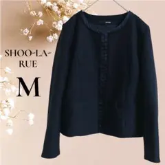 SHOO-LA-RUE ジャケット　ネイビー　セレモニー　ノーカラー　美品