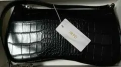 JW PEI クロコ型押し ショルダーバッグ フェイクレザー