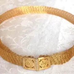 ゴールドメタルレースベルト