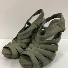 ASH アッシュ レザー ヒールサンダル 23.5㎝