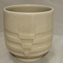 荒木陶窯　酒壺　共箱付き　花瓶　陶芸品 3-1189 薩摩焼 幹二郎 荒木陶窯 花生 鶴首花瓶 一輪挿し 白薩摩