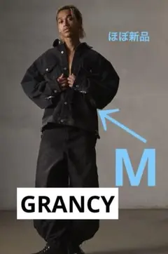 GRANCY ジップデザイン デニムシャツ ジャケット　サイズM