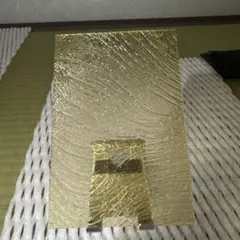 テクスチャーガラス板アンバー③(10×15cm、厚さ1.4〜1.5mm)