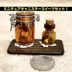 ミニチュアキャニスタースイーツセット②ブラウン