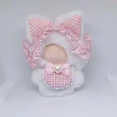ぬい服 ねこ 10cm ちびぐるみ にじぱぺっと ピンク 着ぐるみ